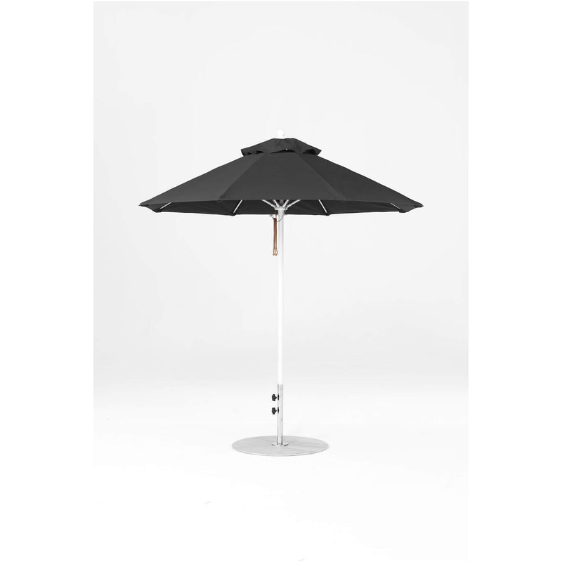 7.5 Ft Octagonal Frankford Patio Umbrella- Pulley Lift- Matte White Frame