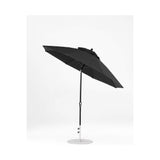 9 Ft Octagonal Frankford Patio Umbrella- Crank Auto-Tilt- Matte Black Frame