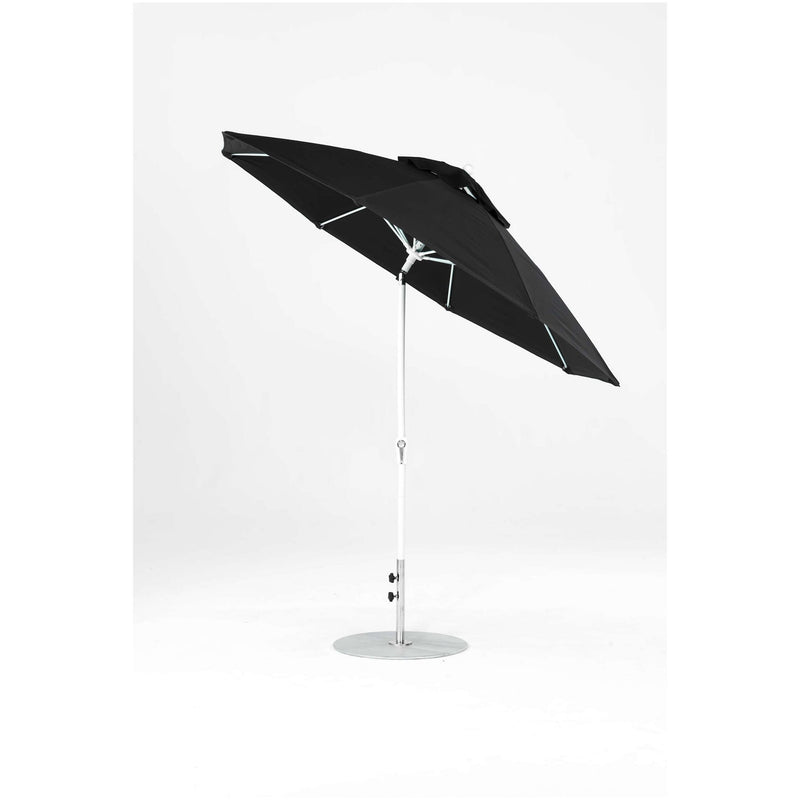 9 Ft Octagonal Frankford Patio Umbrella- Crank Auto-Tilt- Matte White Frame