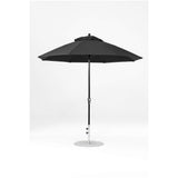 9 Ft Octagonal Frankford Patio Umbrella- Crank Lift- Matte Black Frame