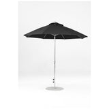9 Ft Octagonal Frankford Patio Umbrella- Crank Lift- Polished Silver Anodized Frame
