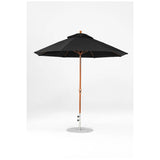 9 Ft Octagonal Frankford Patio Umbrella- Crank Lift- Wood Grain Frame