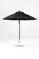 9 Ft Octagonal Frankford Patio Umbrella- Pulley Lift- Matte Black Frame