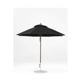 9 Ft Octagonal Frankford Patio Umbrella- Pulley Lift- Matte Bronze Frame