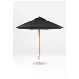 9 Ft Octagonal Frankford Patio Umbrella- Pulley Lift- Wood Grain Frame