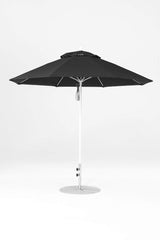 9 Ft Octagonal Frankford Patio Umbrella- Pulley Lift- Matte White Frame