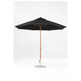 11 Ft Octagonal Frankford Patio Umbrella- Crank Lift- Wood Grain Frame