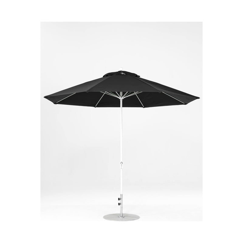 11 Ft Octagonal Frankford Patio Umbrella- Crank Lift- Matte White Frame