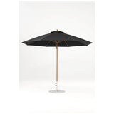 11 Ft Octagonal Frankford Patio Umbrella- Pulley Lift- Wood Grain Frame