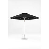 11 Ft Octagonal Frankford Patio Umbrella- Pulley Lift- Matte White Frame