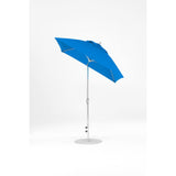 6.5 Ft Frankford Square Patio Umbrella- Crank Auto-Tilt- Matte Silver Frame