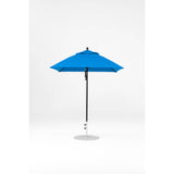 6.5 Ft Square Frankford Patio Umbrella- Pulley Lift- Matte Black Frame