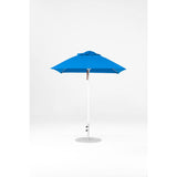 6.5 Ft Square Frankford Patio Umbrella- Pulley Lift- Matte White Frame