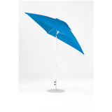 7.5 Ft Frankford Square Patio Umbrella- Crank Auto-Tilt- Matte White Frame