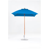 7.5 Ft Square Frankford Patio Umbrella- Crank Lift- Wood Grain Frame