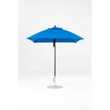 7.5 Ft Square Frankford Patio Umbrella- Pulley Lift- Matte Black Frame