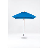 7.5 Ft Square Frankford Patio Umbrella- Pulley Lift- Wood Grain Frame