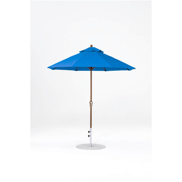 7.5 Ft Octagonal Frankford Patio Umbrella- Crank Lift- Matte Bronze Frame