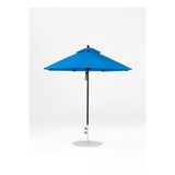 7.5 Ft Octagonal Frankford Patio Umbrella- Pulley Lift- Matte Black Frame