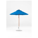 7.5 Ft Octagonal Frankford Patio Umbrella- Pulley Lift- Wood Grain Frame