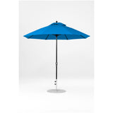 9 Ft Octagonal Frankford Patio Umbrella- Crank Lift- Matte Black Frame