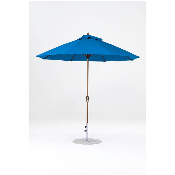9 Ft Octagonal Frankford Patio Umbrella- Crank Lift- Matte Bronze Frame