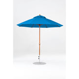 9 Ft Octagonal Frankford Patio Umbrella- Crank Lift- Wood Grain Frame
