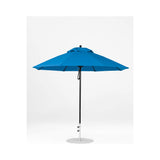 9 Ft Octagonal Frankford Patio Umbrella- Pulley Lift- Matte Black Frame