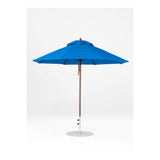 9 Ft Octagonal Frankford Patio Umbrella- Pulley Lift- Matte Bronze Frame