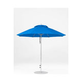 9 Ft Octagonal Frankford Patio Umbrella- Pulley Lift- Matte Silver Frame