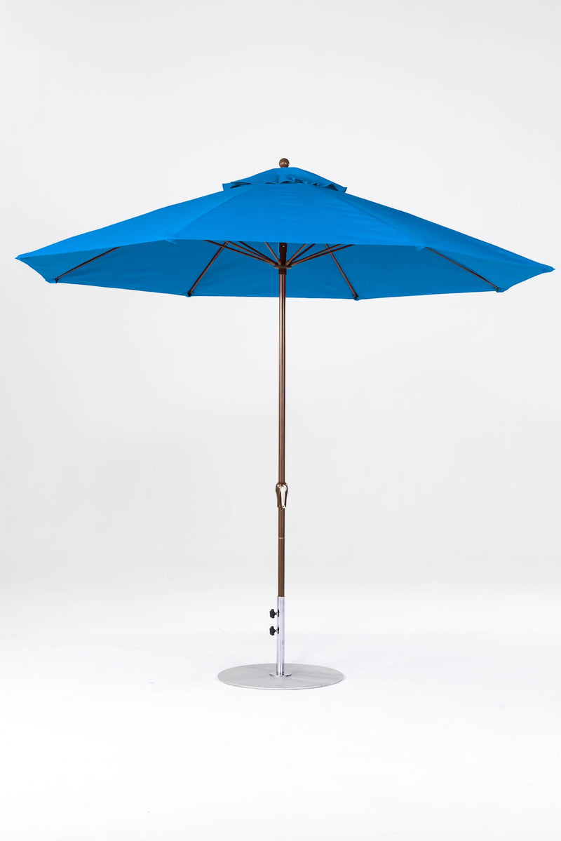 11 Ft Octagonal Frankford Patio Umbrella- Crank Lift- Matte Bronze Frame