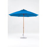 11 Ft Octagonal Frankford Patio Umbrella- Crank Lift- Wood Grain Frame