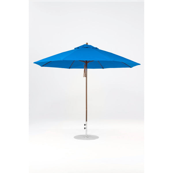 11 Ft Octagonal Frankford Patio Umbrella- Pulley Lift- Matte Bronze Frame