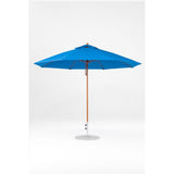 11 Ft Octagonal Frankford Patio Umbrella- Pulley Lift- Wood Grain Frame