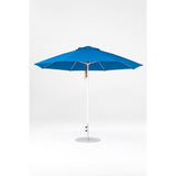 11 Ft Octagonal Frankford Patio Umbrella- Pulley Lift- Matte White Frame