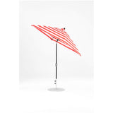 6.5 Ft Frankford Square Patio Umbrella- Crank Auto-Tilt- Matte Black Frame