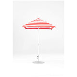6.5 Ft Square Frankford Patio Umbrella- Crank Lift- Matte White Frame