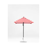 6.5 Ft Square Frankford Patio Umbrella- Pulley Lift- Matte Black Frame