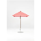 6.5 Ft Square Frankford Patio Umbrella- Pulley Lift- Matte Bronze Frame