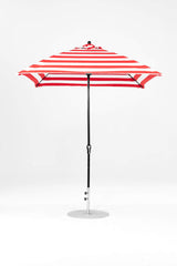 7.5 Ft Square Frankford Patio Umbrella- Crank Lift- Matte Black Frame