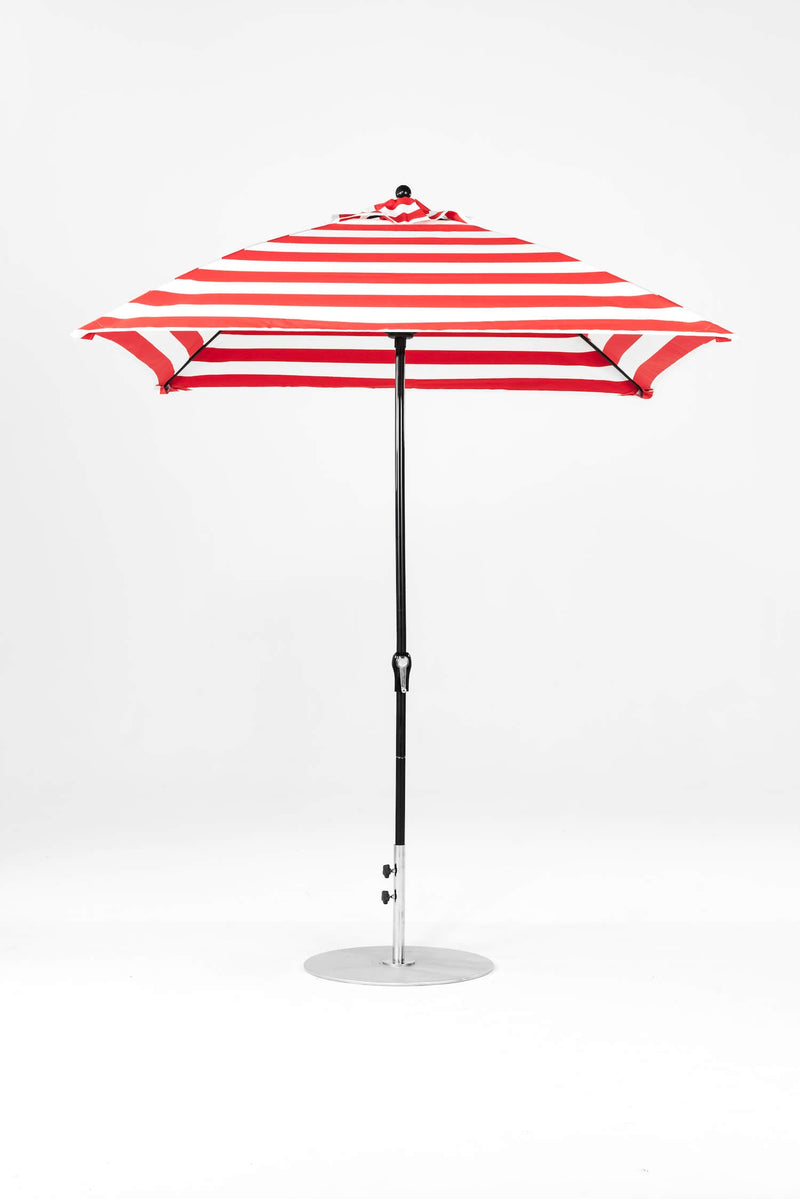 7.5 Ft Square Frankford Patio Umbrella- Crank Lift- Matte Black Frame