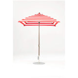 7.5 Ft Square Frankford Patio Umbrella- Crank Lift- Matte Bronze Frame
