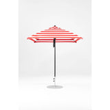 7.5 Ft Square Frankford Patio Umbrella- Pulley Lift- Matte Black Frame