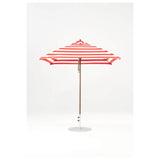 7.5 Ft Square Frankford Patio Umbrella- Pulley Lift- Matte Bronze Frame