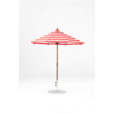 7.5 Ft Octagonal Frankford Patio Umbrella- Crank Lift- Matte Bronze Frame