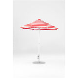 7.5 Ft Octagonal Frankford Patio Umbrella- Crank Lift- Matte White Frame