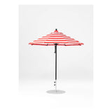 7.5 Ft Octagonal Frankford Patio Umbrella- Pulley Lift- Matte Black Frame