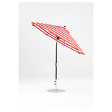 9 Ft Octagonal Frankford Patio Umbrella- Crank Auto-Tilt- Matte Black Frame