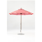 9 Ft Octagonal Frankford Patio Umbrella- Crank Lift- Matte Bronze Frame