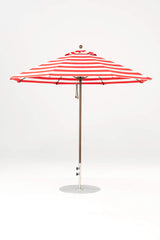 9 Ft Octagonal Frankford Patio Umbrella- Pulley Lift- Matte Bronze Frame